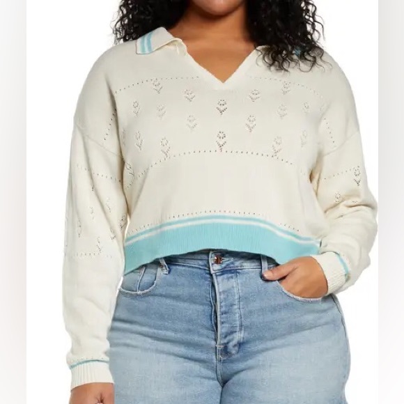 👕 White Polo Sweater XXL - Picture 5 of 5